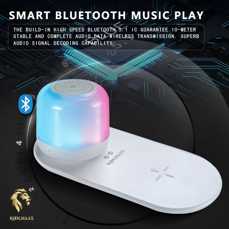 Night Light Charger 3 in 1 with Bedside Lamp Versatile New Trend