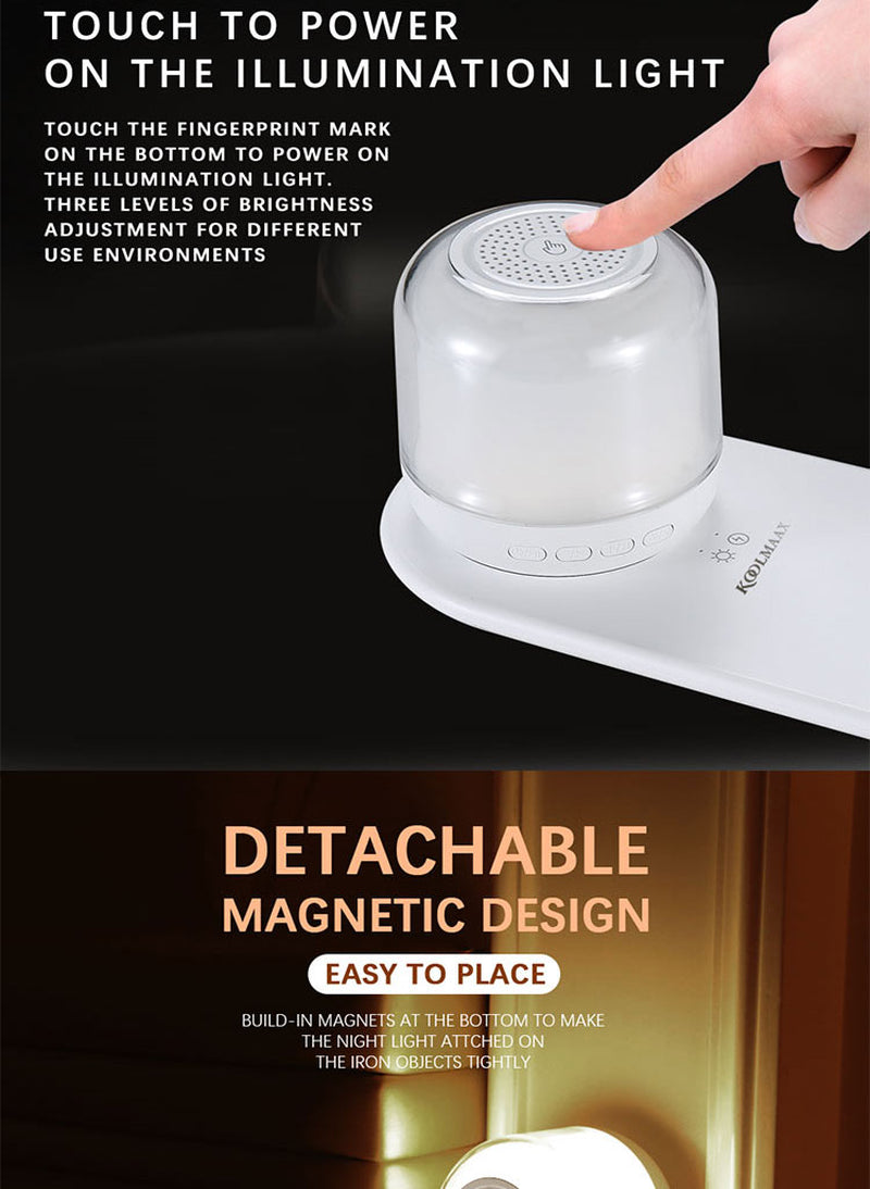 Night Light Charger 3 in 1 with Bedside Lamp Versatile New Trend