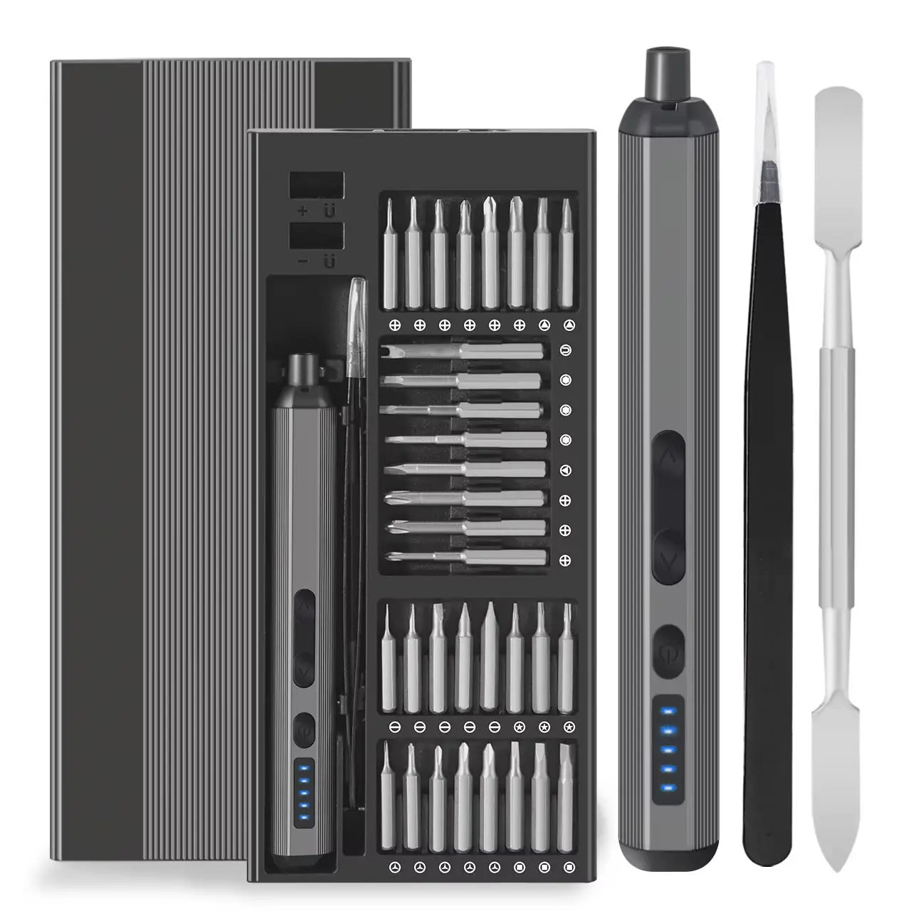 68 in 1 Electric Screwdriver Set 5 Torque Settings Precision Power Tool Magnetic Screw Driver Bits for Iphone Glasses Watch PC