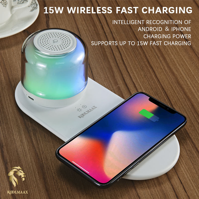 Night Light Charger 3 in 1 with Bedside Lamp Versatile New Trend