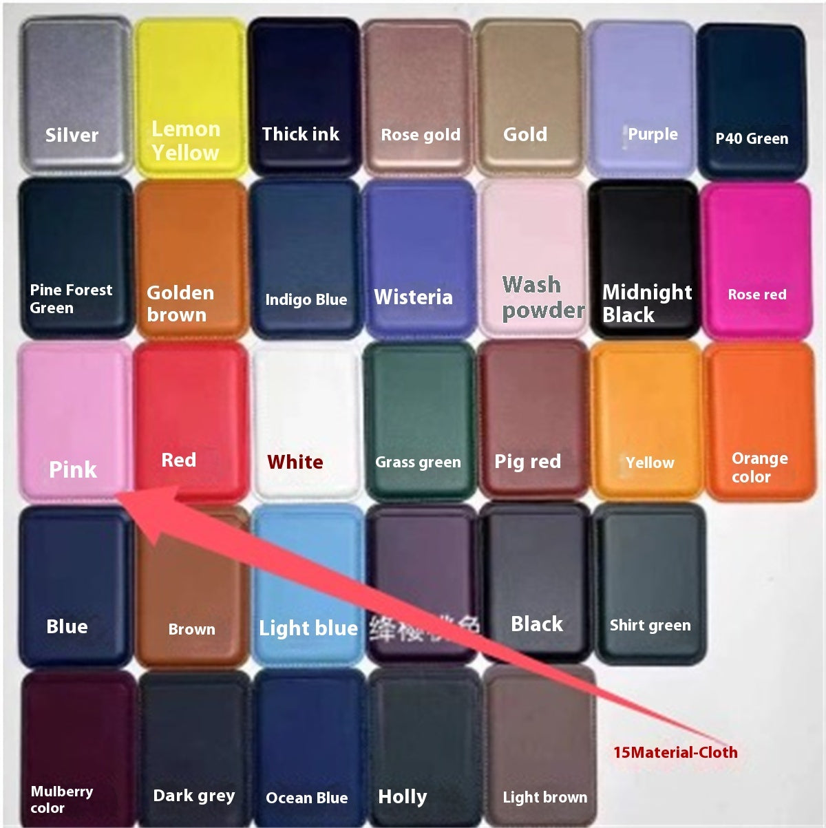 Magnetic Luxury Leather Card Holder Wallet Case